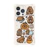 Bebe Leche y Usa una Funda de Teléfono con Temática de Nutria para iPhone 17 Pro Max con Correa Cruzada, Lanyard Creativo para iPhone 16 y Funda Creativa para iPhone 15 que se Puede Usar como Mochila para iPhone 13