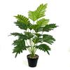 Maceta de flores de planta verde simulada, hilera de flores, planta verde falsa, 18 cabezas, hojas de tortuga, paisajismo, girasol de cola suelta, planta en maceta, decoración del suelo del hogar