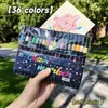 Marcador de Brillo de Dos Colores de Doble Punta Pluma de Acuarela de Punta Suave para Cuadernos Especial Pincel de Brillo para Niños No Tóxico y Lavable