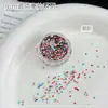 Decorações para Unhas com Lantejoulas de Bolinhas de 1mm Item Quente de Celebridade da Internet Patchwork de Pontos Redondos Mini Flocos de Glitter Redondos Finos Material