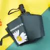 Paraguas Pequeño de Margarita para Estudiantes Hombres y Mujeres, Paraguas Sencillo Totalmente Automático para el Sol, Protección Solar, Protección UV, Paraguas para Sol o Lluvia