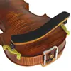 Hombro para violín, soporte de madera maciza para violín, almohadilla para el hombro, almohadilla de esponja para barbilla, soporte de hombro para violín ajustable universal 4/4 3/4