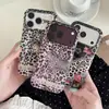 Bolsa de Tambor de Camada Dupla Estampa de Leopardo Tigre Aplicável Case para iPhone18promax Apple 17 Personalidade 16 Explosivo 15 Borda Arredondada