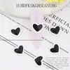 Nuevos adornos para uñas de amor con pintura esmerilada de aleación, adornos para uñas de corazón hueco macarrón tridimensional al por mayor