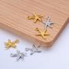 Colgante de concha de estrella de mar de acero inoxidable con personalidad DIY, accesorio de joyería de estrella de mar de acero de titanio hidráulico simple