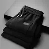 Pantalones Casuales Rectos Holgados de Pana para Otoño e Invierno para Hombre Tallas Grandes Versátiles Ropa de Abrigo Pantalones Largos Deportivos Casuales Forrados de Polar