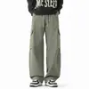 Pantalones casuales para hombre, modernos y versátiles, de corte holgado, estilo americano, tipo algodón, pierna ancha, con caída, pantalones largos, estilo otoño, pantalones deportivos, pantalones de pierna recta