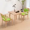 Juego de Mesa y Sillas de Comedor Amigable para Personas Mayores, Silla con Respaldo de Madera de Caucho para Hogares de Ancianos, Silla de Madera Maciza para Personas Mayores para Instituciones de Atención Médica