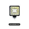 Luz de trabalho LED para caminhão quadrada redonda farol de girassol luz auxiliar 12/24v farol modificado
