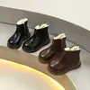 2025 Nuevo Invierno Zapatos Grandes de Algodón Botas para Niños Niñas Pequeñas Forradas de Felpa Estilo Coreano Niños Botas Gruesas de Algodón Botas Cortas de Moda