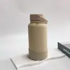 Tetera Espacial Transfronteriza Tetera Deportiva Taza de Vacío de Acero Inoxidable 304 Tetera de Viaje de Boca Grande Estilo Americano para Montañismo al Aire Libre