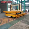 Camión de plataforma pesada alimentado por riel de bajo voltaje para transporte de equipo de taller, vehículo de manipulación móvil, vehículo de transferencia eléctrica controlado remotamente
