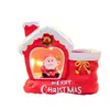 Porta lápices de Santa Claus con luz nocturna, nuevo producto transfronterizo, decoración creativa para Nochebuena, regalo para niños, venta al por mayor