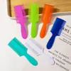 Peine para piojos de doble cara para uso doméstico, peine de doble cara de dientes finos para limpieza del cuero cabelludo, peine para eliminación de piojos para niños