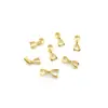 1 Pieza Broche Colgante Broche Clip para Colgante de Jade Broche Semilla de Melón Material de Cobre 3 mm/5 mm/6 mm/8 mm Broche para Joyería de Jade DIY