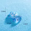 Celebridad de Internet Douyin Tortuga Luminosa Micro Paisaje Creativo Decoración DIY Accesorios Tortuga Mini Resina Adornos Pequeños