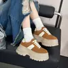 Zapatos Deportivos Casuales con Plataforma Gruesa que Aumentan la Altura para Mujer, Bloques de Color, Tendencia, Zapatos de Entrenamiento Alemanes, Nueva Plataforma, Retro, Ins, Principios de Otoño 2026