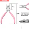 Suministro del Fabricante Juego de Pinzas para Joyería Rosa de Diez Piezas Pinzas para Manualidades DIY Pinzas de Punta Fina Rosadas Cuentas