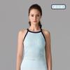 Chaleco de Yoga con Combinación de Colores Transfronteriza para Mujer Incluye Sujetador Deportivo con Soporte para Correr con Impacto Ropa Exterior de Entrenamiento sin Mangas Forma de I Sujetador de Fitness