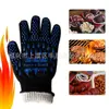 Guantes resistentes al calor, anti-quemaduras, ignífugos y de alta temperatura, guantes para horno BBQ, horno de cocina, horno de microondas, guantes de silicona de doble cara