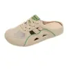 Nuevos zapatos blancos de media tira de verano para mujer, zapatillas de malla transpirable para estudiantes, zapatos casuales, zapatos de moda con plataforma que aumentan la altura para mujer