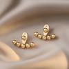 Aretes de Perlas Estilo Ins para Mujer Diseño Nicho Simple Diamante Aretes Elegantes Nuevos Aretes Estilo Popular Celebridad de Internet
