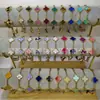 Pulseira de Aço Inoxidável com Trevo de Quatro Folhas e Cinco Flores de 13mm, Venda Quente Transfronteiriça para Mulheres, Joias Modernas de Luxo Leve, Atacado de Fábrica em Estoque