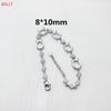 Porta vacío bañado en plata 925 para manualidades, Pulsera de cobre puro hecha a medida, Porta vacío para pulsera bañado en oro blanco, Procesamiento de incrustación de piedras preciosas