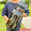Vaso de Agua Deportivo Capacidad Hervidor para Hombre 3000ml Vaso Espacial de Plástico Portátil Verano Sitio de Construcción Vaso de Té Grande