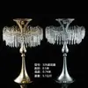 Adereços de Casamento Suporte de Flor de Gelo de Cristal Decoração da Mesa Principal Suporte de Flores para Mesa do Salão de Casamento Vaso Europeu Ornamentos de Ferro