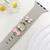 Adecuado para correas de silicona de Apple Smart Watches de 38 mm y 42 mm, anillos decorativos y tachuelas decorativas de la serie Colorida con Goteo de Aceite