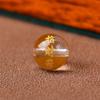 Cristal Blanco Natural Estampado en Caliente Tallado Cuentas Sueltas Cristal Seguro Fu Cuentas Redondas Joyería DIY del Año Animal con Cuentas