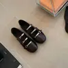 Primer Encuentro Temporada Estilo Británico Moda Retro Cómodos Zapatos Mary Jane Mujer Velcro Suela Suave Versátiles Zapatos de Ballet