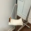 Bolso tipo empanada de moda minimalista único para mujer, nuevo bolso versátil vintage para el antebrazo, bolso de hombro de gran capacidad, bolso texturizado para el día a día