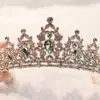 Acessório de Cabeça Europeu e Americano Transfronteiriço para Noivas Coroa Grande Moda Coroa de Cristal Faixa de Cabeça para Festa de Aniversário Faixa de Cabeça Rainha Retrô