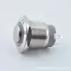 Interruptor de Botón Metálico de 22 mm Cabeza Alta Impermeable con Luz Pulsador de Autoreinicio Redondo Interruptor de Encendido de Marcha