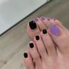 J241-280 usar uñas postizas para uñas de los pies chicas calientes espejo hielo a través de taladro de destello fino transfronterizo uñas postizas al por mayor
