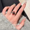 Anillo con gemas esmaltadas y corona de Maillard, anillo con combinación de circonitas y orejas de trigo rosa de concubina imperial en oro de 18 quilates de Sotheby's