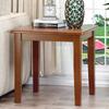 Mesa de café pequeña de madera maciza, mueble auxiliar simple, mesa redonda pequeña de doble capa, mesa lateral para sofá de sala de estar estilo chino, mesa de esquina, mesa redonda estilo americano