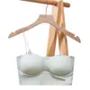 Camisola Corta de Seda Helada Sin Costuras para Mujer con Almohadillas en el Pecho, Tirantes Invisibles y Sujetador Push-Up Incorporado