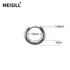 Pendientes de Aro Lisos de Acero Inoxidable Meier Pinzas para Orejas de Espiral de Superficie Lisa Pendientes Redondos de Alambre Simple de Acero Inoxidable Fábrica de Joyería