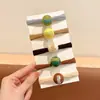 Goma Negra Desechable para el Cabello Banda Elástica Alta Elasticidad Anillo para el Cabello Infantil Accesorio para el Cabello para Niñas