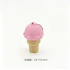 Llavero Clicker de Cono de Helado para Alivio del Estrés de Escritorio Impreso en 3D Llavero de Botón de Helado para Alivio del Estrés