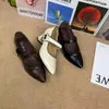 Colección Otoño 2026: Zapatos de Mujer de Piel Suave, Transpirables, Puntiagudos, de Tira Única, Cierre de Velcro, Tacón Grueso - Antideslizantes y Duraderos