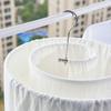 Cabide de colcha de aço inoxidável cabide espiral cabide de roupas redondo varanda secagem artefato rotativo cama lençol capa colcha