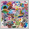 50 pegatinas de grafiti impermeables con dibujos de setas de colores para equipaje, scooter, ordenador, tableta, taza de agua, decoración