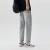 Ropa Popular para Hombre / Novedad de Primavera Tencel para Hombre Estilo Americano High Street Ajuste Holgado Jeans Cónicos Pantalones Casuales Cortos para Hombre