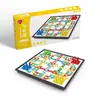 Tablero de Ludo Plegable Magnético y Ajedrez Volador Juego de Mesa Portátil para Niños Ajedrez Interactivo Padre-Hijo Ajedrez Juguete Educativo