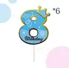 Números Calientes de Venta Transfronteriza 0-9 Adornos para Pastel de Cumpleaños para la Fiesta de Cumpleaños de Niños Decoración de Mesa de Postres
