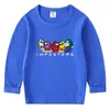 Camiseta de algodón para niños, estilo coreano, primavera y otoño, 2023, cuello redondo, manga larga, para bebés y niños